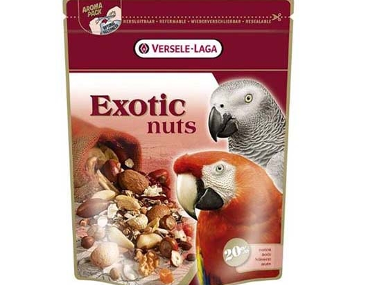 Mélange de graines céréales et noix pour Perroquets Exotic Nuts 750g