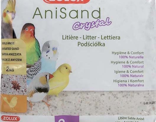 Zolux Anisand Crystal Litière de sable pour oiseaux