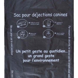 Lot de 500 sacs gants pour dejections canines compatibles Rossignol & IPC Environnement