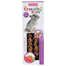 Friandises Crunchy Stick pour Chinchilla saveur Eglantier et Groseille 115g