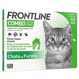 Frontline Combo - Pipettes 2en1 antiparasitaires pour chats