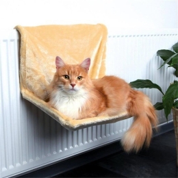 Lit pour chat fixable au radiateur